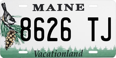 ME license plate 8626TJ