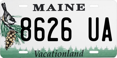 ME license plate 8626UA
