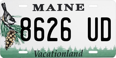 ME license plate 8626UD