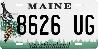 ME license plate 8626UG