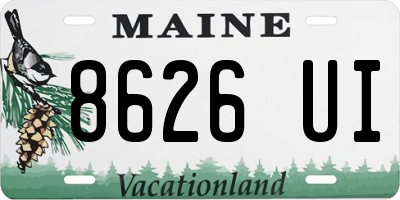 ME license plate 8626UI