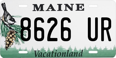 ME license plate 8626UR