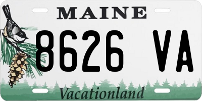 ME license plate 8626VA