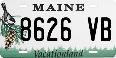 ME license plate 8626VB