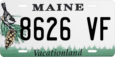 ME license plate 8626VF