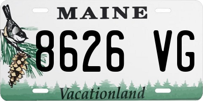 ME license plate 8626VG