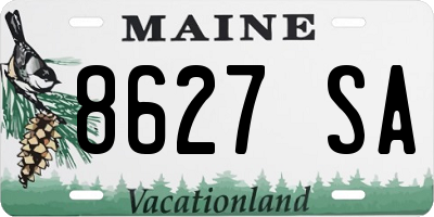 ME license plate 8627SA