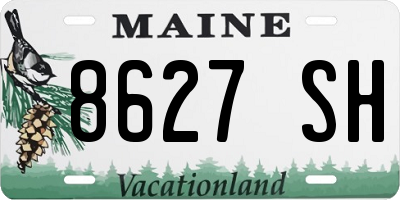 ME license plate 8627SH