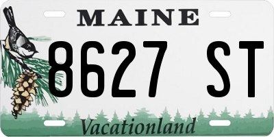 ME license plate 8627ST