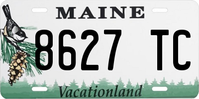 ME license plate 8627TC