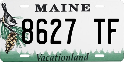 ME license plate 8627TF