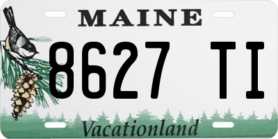 ME license plate 8627TI