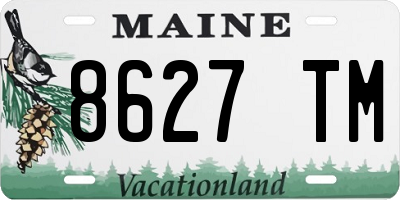 ME license plate 8627TM