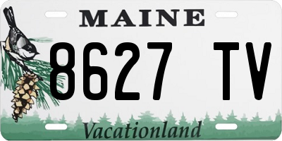 ME license plate 8627TV