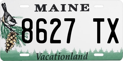 ME license plate 8627TX