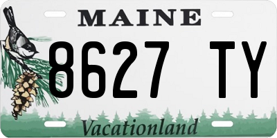 ME license plate 8627TY