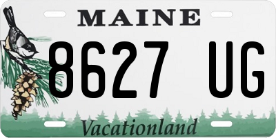 ME license plate 8627UG