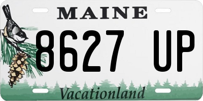 ME license plate 8627UP