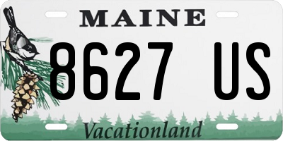 ME license plate 8627US