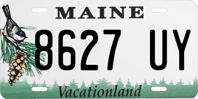 ME license plate 8627UY
