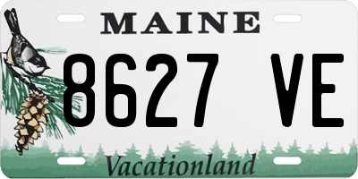 ME license plate 8627VE
