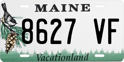 ME license plate 8627VF
