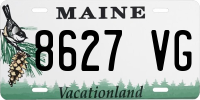 ME license plate 8627VG