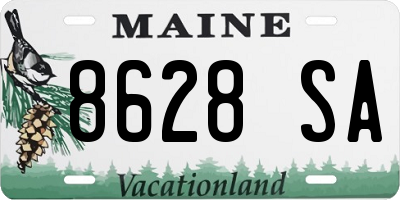 ME license plate 8628SA