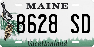 ME license plate 8628SD