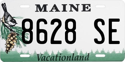 ME license plate 8628SE