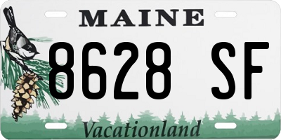 ME license plate 8628SF