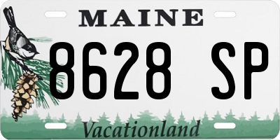ME license plate 8628SP