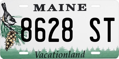 ME license plate 8628ST