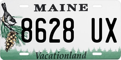 ME license plate 8628UX