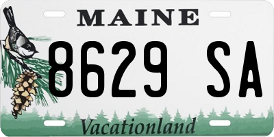 ME license plate 8629SA