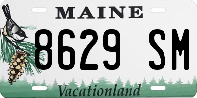 ME license plate 8629SM
