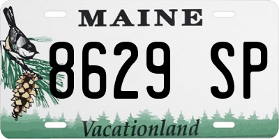 ME license plate 8629SP