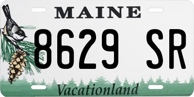 ME license plate 8629SR