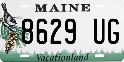 ME license plate 8629UG