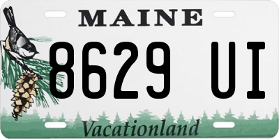 ME license plate 8629UI