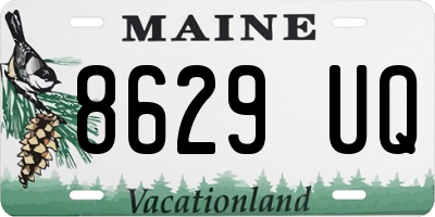 ME license plate 8629UQ