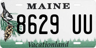 ME license plate 8629UU