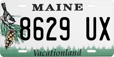 ME license plate 8629UX