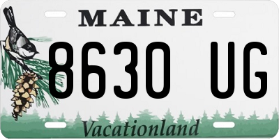ME license plate 8630UG