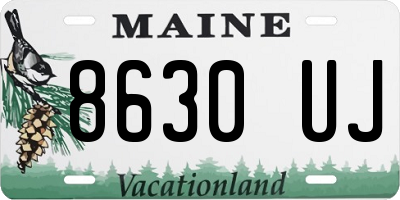 ME license plate 8630UJ
