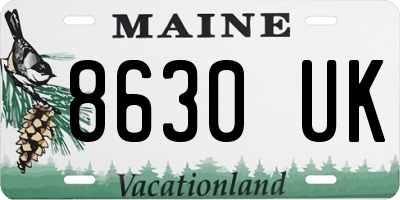 ME license plate 8630UK