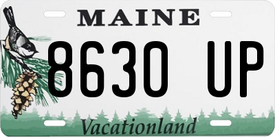 ME license plate 8630UP