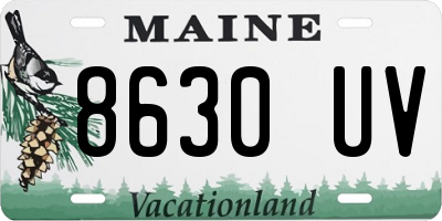 ME license plate 8630UV