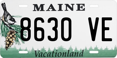 ME license plate 8630VE