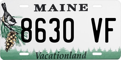 ME license plate 8630VF